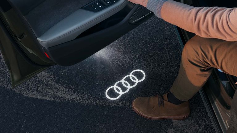 Audi A4 Sedan with LED projection