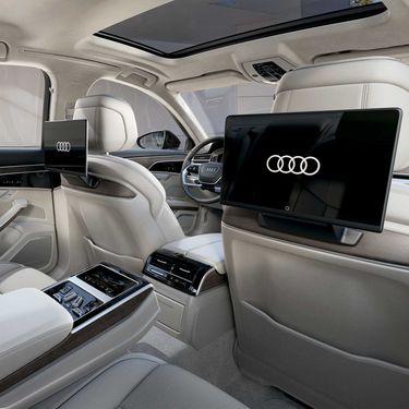 Screens in the rear Audi A8